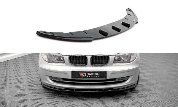 MAXTON DESIGN - Spoiler pod predný nárazník V.2 vhodné pre BMW 1 E81 FACELIFT ,Čierny lesk