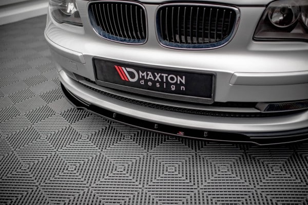 MAXTON DESIGN - Spoiler pod predný nárazník V.2 vhodné pre BMW 1 E81 FACELIFT ,Čierny lesk – Obrázok 4