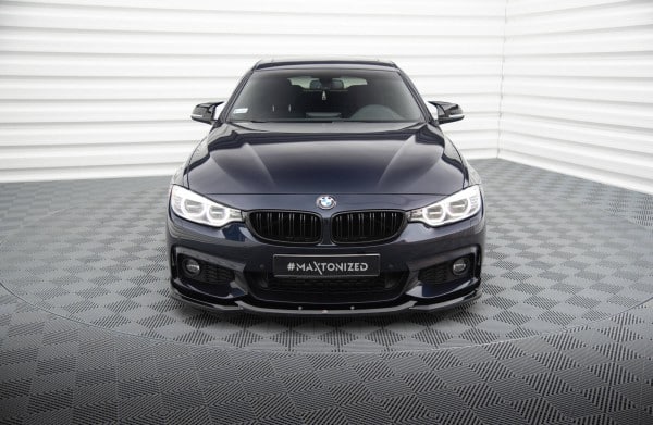 MAXTON DESIGN - Spoiler pod predný nárazník V.2 vhodné pre BMW 4 GRAN COUPE M-PACK F36 ,Čierny lesk – Obrázok 2