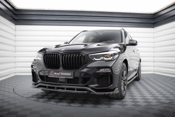 MAXTON DESIGN -Spoiler pod predný nárazník V.2 vhodné pre BMW X5 M-PACK G05, Čierny lesk – Obrázok 2