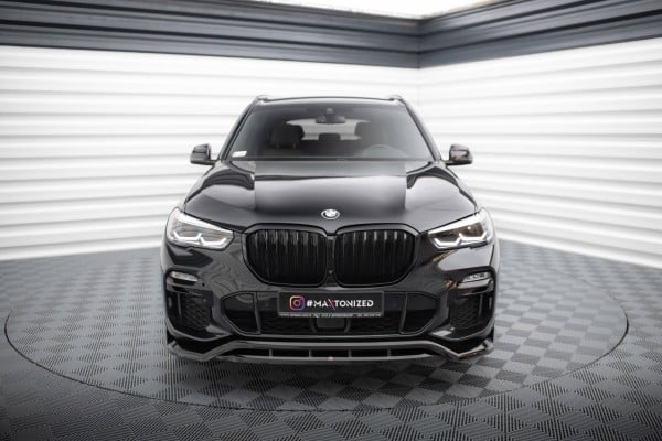 MAXTON DESIGN -Spoiler pod predný nárazník V.2 vhodné pre BMW X5 M-PACK G05, Čierny lesk – Obrázok 3