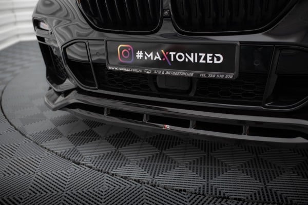 MAXTON DESIGN -Spoiler pod predný nárazník V.2 vhodné pre BMW X5 M-PACK G05, Čierny lesk – Obrázok 4