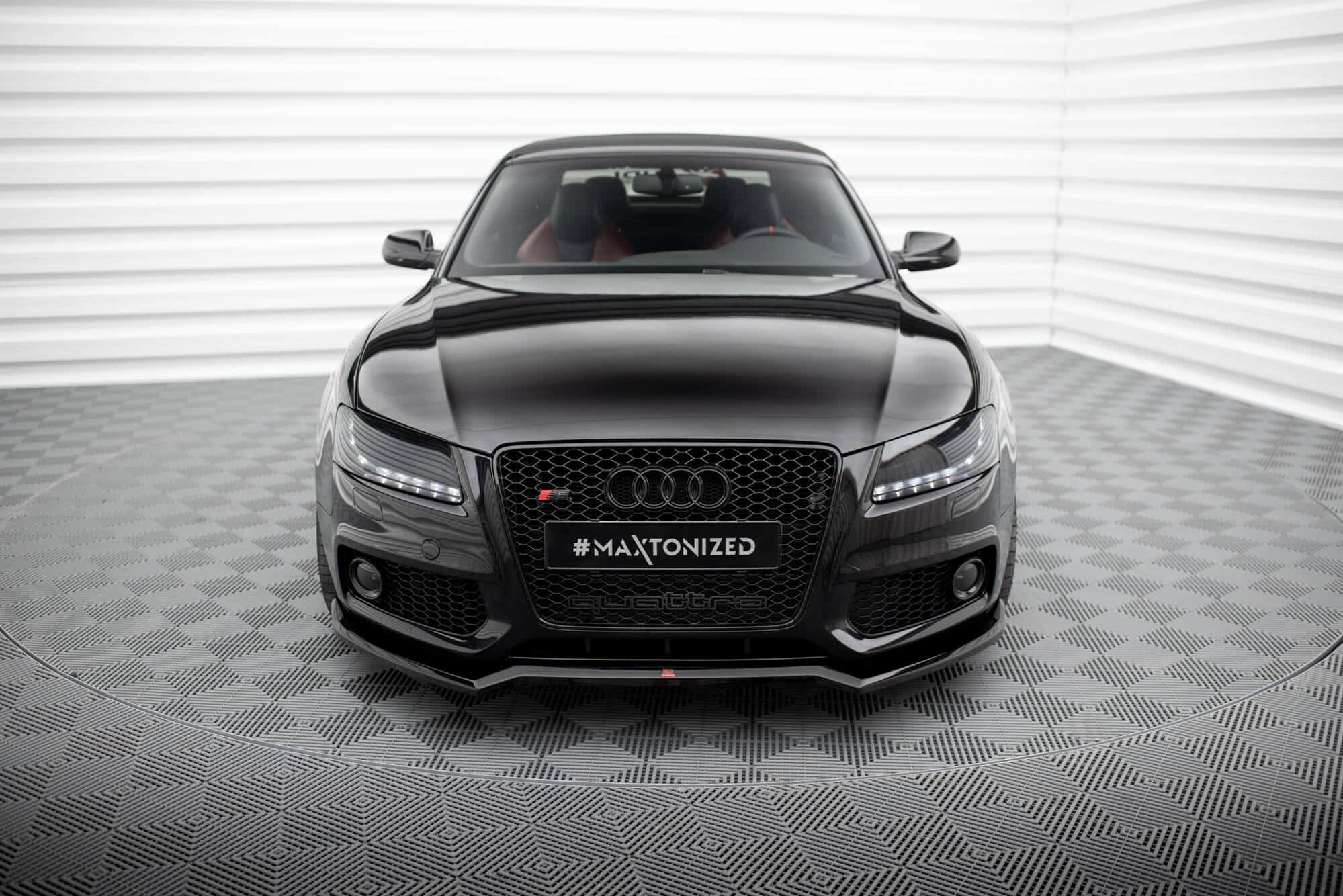 MAXTON DESIGN - Spoiler pod predný nárazník V.3 AUDI S5 / A5 S-LINE 8T, Čierny lesk – Obrázok 2