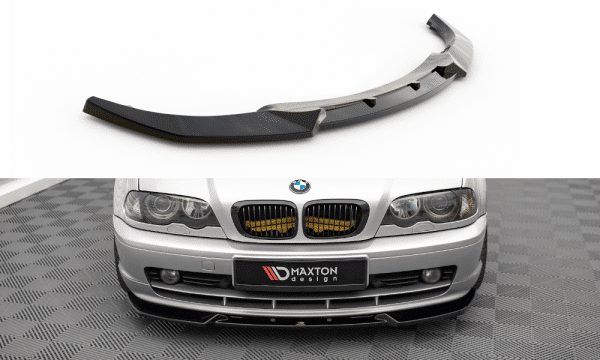 MAXTON DESIGN - Spoiler pod predný nárazník  vhodné pre BMW 3 COUPE E46 ,Čierny lesk