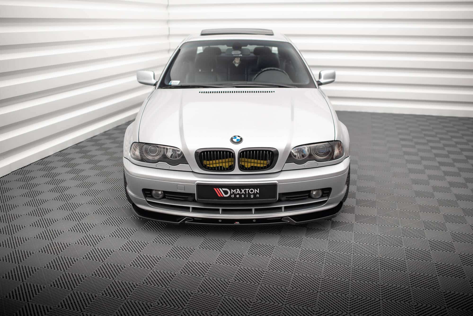 MAXTON DESIGN - Spoiler pod predný nárazník vhodné pre BMW 3 COUPE E46 ,Čierny lesk – Obrázok 2