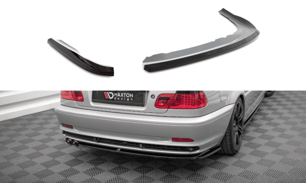 MAXTON DESIGN - Spoiler pod zadný nárazník  vhodné pre BMW 3 COUPE E46 ,Čierny lesk