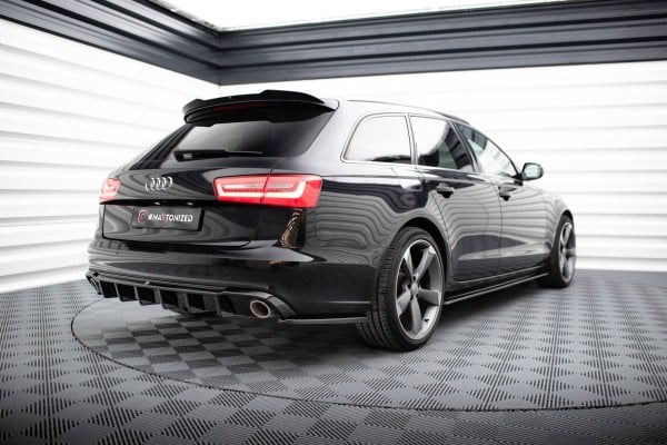 MAXTON DESIGN - Bočné spojlere zadného nárazníka AUDI A6 AVANT C7 ,Čierny lesk – Obrázok 4