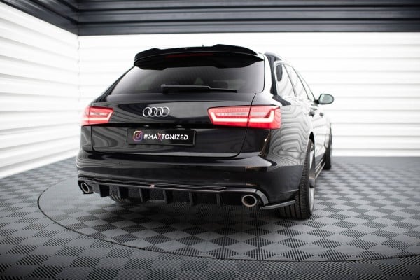 MAXTON DESIGN - Zadný difúzor  AUDI A6 AVANT C7 ,Čierny lesk – Obrázok 2