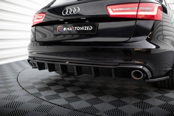 MAXTON DESIGN - Zadný difúzor  AUDI A6 AVANT C7 ,Čierny lesk – Obrázok 3