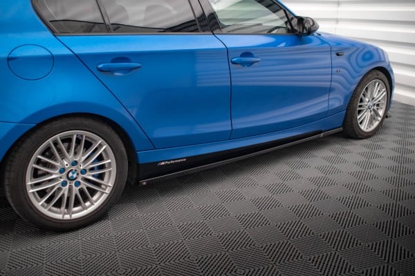 MAXTON DESIGN - Lišty pod bočné prahy vhodné pre BMW 1 M-PACK E87 FACELIFT, Čierny lesk – Obrázok 2