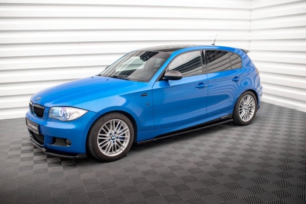 MAXTON DESIGN - Lišty pod bočné prahy vhodné pre BMW 1 M-PACK E87 FACELIFT, Čierny lesk – Obrázok 4