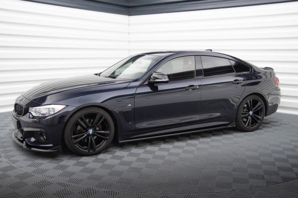 MAXTON DESIGN - Lišty pod bočné prahy  vhodné pre BMW 4 GRAN COUPE M-PACK F36 ,Čierny lesk – Obrázok 4