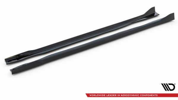 MAXTON DESIGN - Lišty pod bočné prahy vhodné pre BMW X7 M-PACK G07 FACELIFT, Čierny lesk – Obrázok 6