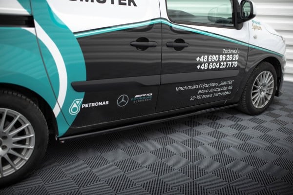 MAXTON DESIGN - Lišty pod prahy MERCEDES-BENZ CITAN MK1 ,Čierny lesk – Obrázok 2