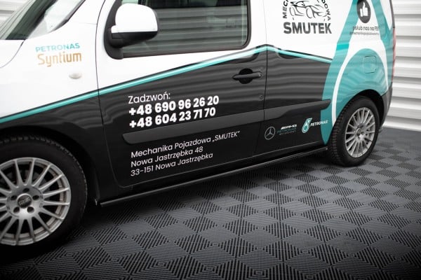 MAXTON DESIGN - Lišty pod prahy MERCEDES-BENZ CITAN MK1 ,Čierny lesk – Obrázok 4