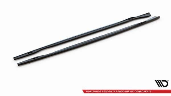 MAXTON DESIGN - Lišty pod bočné prahy  vhodné pre BMW 1 E81 FACELIFT ,Čierny lesk – Obrázok 5