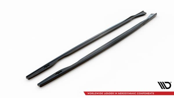 MAXTON DESIGN - Lišty pod bočné prahy  vhodné pre BMW 1 E81 FACELIFT ,Čierny lesk – Obrázok 6