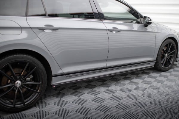 MAXTON DESIGN - Lišty pod bočné prahy VOLKSWAGEN PASSAT R-LINE B8 FACELIFT, Čierny lesk – Obrázok 2
