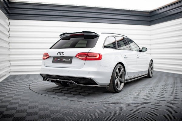MAXTON DESIGN - Predlženie spoilera  AUDI A4 COMPETITION AVANT B8 FACELIFT, Čierny lesk – Obrázok 2