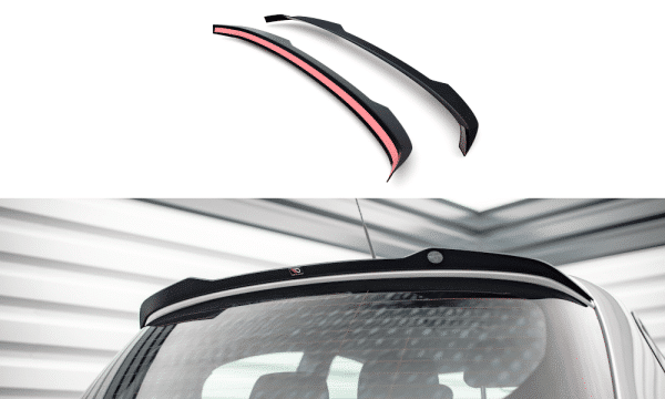 MAXTON DESIGN - Predlženie spoilera V.2 vhodné pre BMW 1 E81 FACELIFT ,Čierny lesk