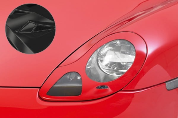 Mračítka pre Porsche Boxster 986 und fĂĽr 911/996 SB184, Čierny lesk