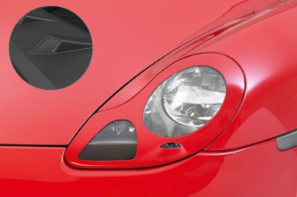 Mračítka pre Porsche Boxster 986 und fĂĽr 911/996 SB184, Čierna matná