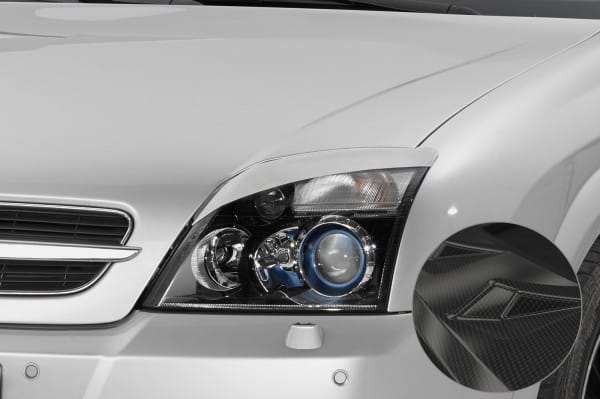 Scheinwerferblenden Carbon Look fĂĽr Opel Vectra C / Signum SB193-C
