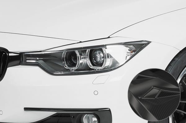 Scheinwerferblenden Carbon Look fĂĽr BMW 3er F30, F31 SB251-C