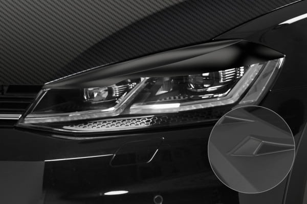 Mračítka pre VW Golf 7 (Typ AU) SB301, Čierna matná