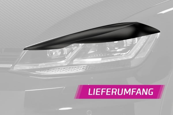 Mračítka pre VW Golf 7 (Typ AU) SB301, Čierna matná – Obrázok 5