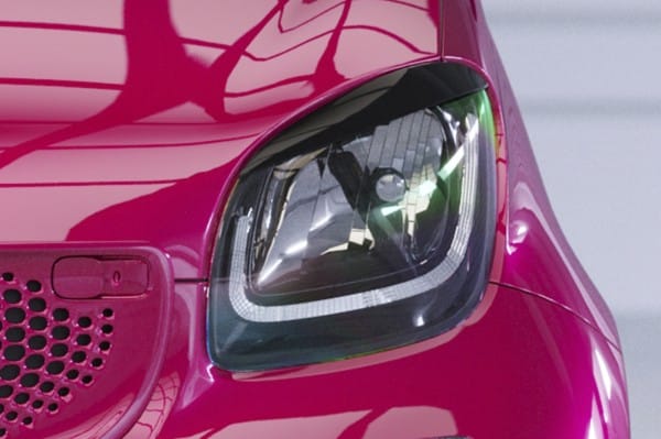 Mračítka pre Smart fortwo 453 / EQ fortwo SB311, Čierny lesk – Obrázok 4