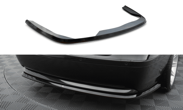 MAXTON DESIGN - Spoiler zadného nárazníka vhodné pre BMW 7 E65, Čierny lesk