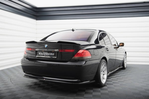 MAXTON DESIGN - Spoiler zadného nárazníka vhodné pre BMW 7 E65, Čierny lesk – Obrázok 2