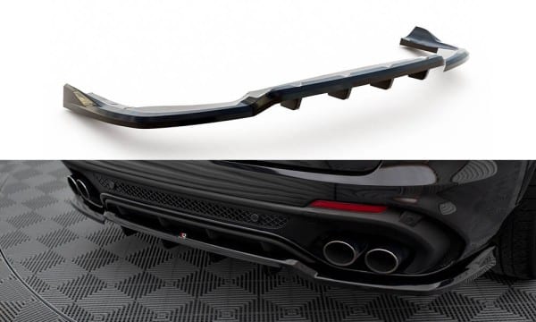 MAXTON DESIGN - Spoiler pod zadný nárazník ALFA ROMEO STELVIO QUADRIFOGLIO MK1, Čierny lesk