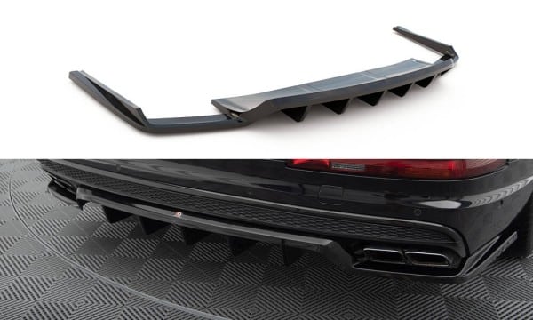 MAXTON DESIGN - Spoiler pod zadný nárazník , AUDI SQ7 MK22 ,Čierny lesk