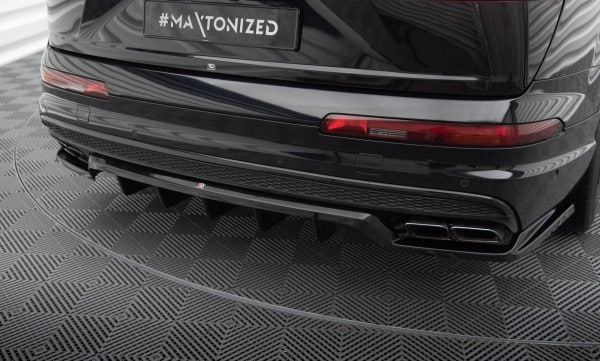 MAXTON DESIGN - Spoiler pod zadný nárazník , AUDI SQ7 MK22 ,Čierny lesk – Obrázok 4