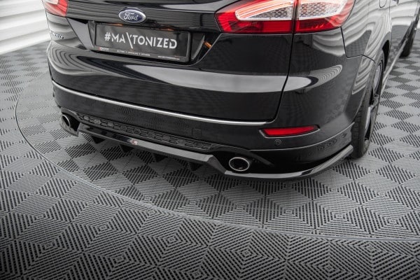 MAXTON DESIGN - Spoiler pod zadný nárazník V.2 FORD MONDEO ST-LINE MK4 FACELIFT, Čierny lesk – Obrázok 2