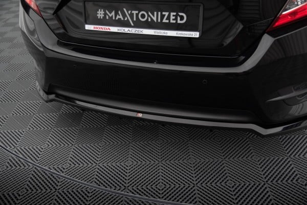 MAXTON DESIGN - Spoiler pod zadný nárazník V.2,HONDA CIVIC MK10 , Čierny lesk – Obrázok 3