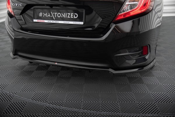 MAXTON DESIGN - Spoiler pod zadný nárazník V.2,HONDA CIVIC MK10 , Čierny lesk – Obrázok 4