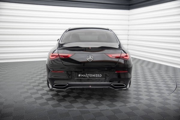 MAXTON DESIGN - Spoiler pod zadný nárazník ,MERCEDES-BENZ CLA COUPE C118 , Čierny lesk – Obrázok 2