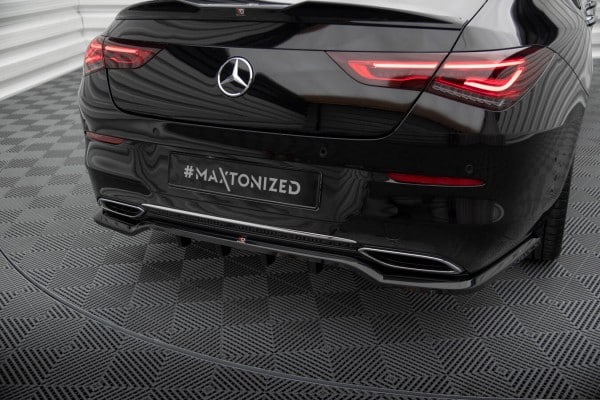 MAXTON DESIGN - Spoiler pod zadný nárazník ,MERCEDES-BENZ CLA COUPE C118 , Čierny lesk – Obrázok 4