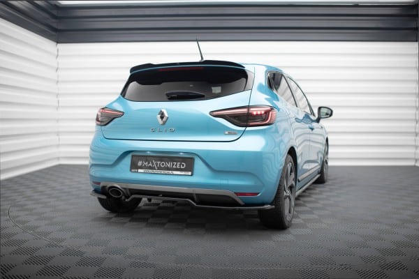 MAXTON DESIGN - Spoiler pod zadný nárazník V.1, RENAULT CLIO R.S. LINE MK5 Čierny lesk – Obrázok 2