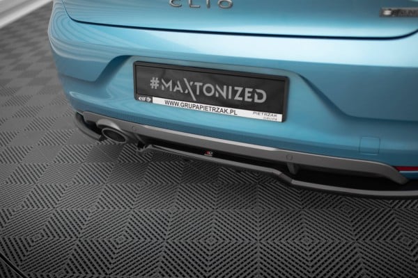 MAXTON DESIGN - Spoiler pod zadný nárazník V.1, RENAULT CLIO R.S. LINE MK5 Čierny lesk – Obrázok 3