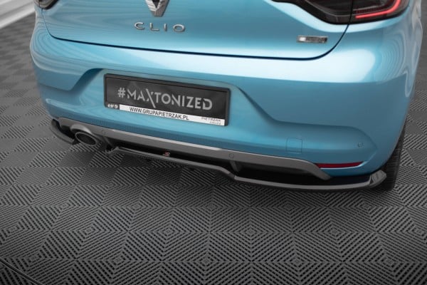MAXTON DESIGN - Spoiler pod zadný nárazník V.1, RENAULT CLIO R.S. LINE MK5 Čierny lesk – Obrázok 4