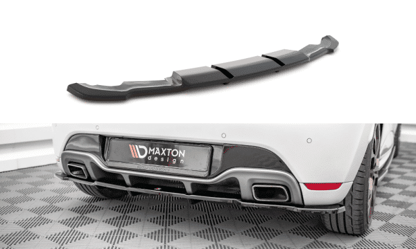 MAXTON DESIGN - Spoiler pod zadný nárazník RENAULT CLIO RS MK4, Čierny lesk