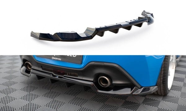 MAXTON DESIGN - Spoiler pod zadný nárazník V.1,TOYOTA GR86 MK1, Čierny lesk