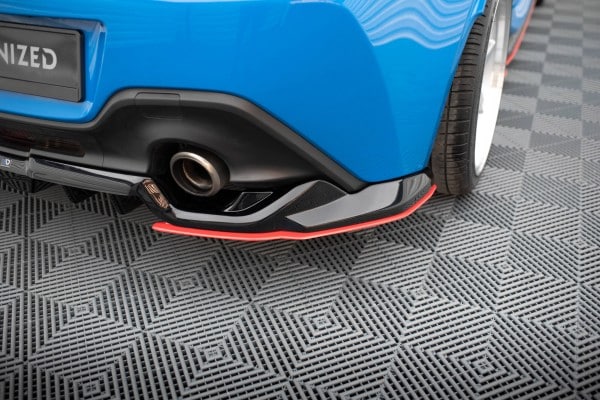 MAXTON DESIGN - Spoiler pod zadný nárazník V.2,TOYOTA GR86 MK1, Čierny lesk + Červená – Obrázok 5