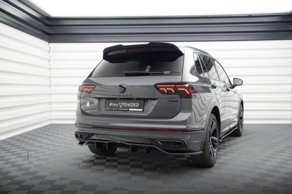 MAXTON DESIGN - Spoiler pod zadný nárazník VOLKSWAGEN TIGUAN R-LINE MK2 FACELIFT, Čierny lesk – Obrázok 2