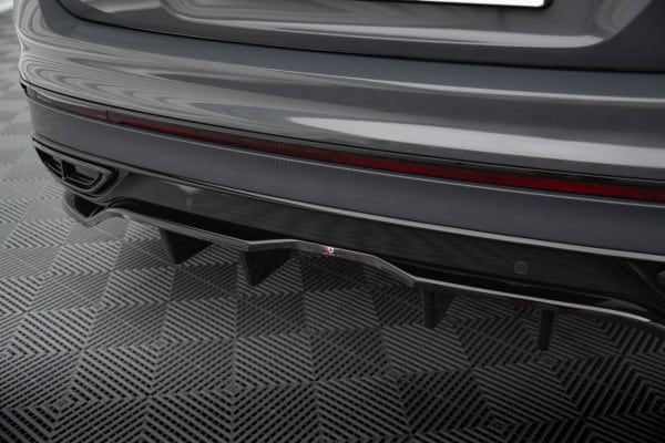 MAXTON DESIGN - Spoiler pod zadný nárazník VOLKSWAGEN TIGUAN R-LINE MK2 FACELIFT, Čierny lesk – Obrázok 4