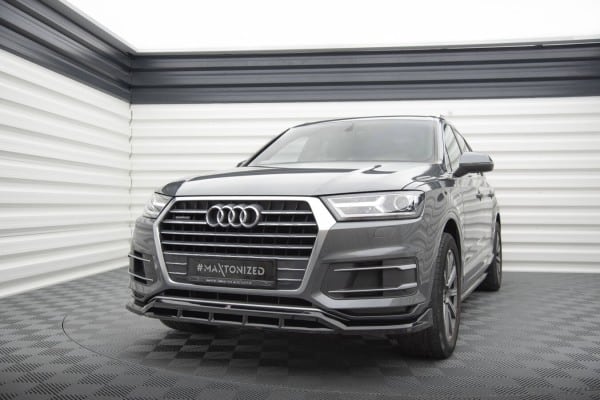 MAXTON DESIGN - Spoiler predného nárazníka ,AUDI Q7 MK2 , Čierny lesk – Obrázok 2